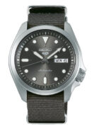 Seiko 5 Sports Automatic Grey Dial Grey Nylon Strap Watch for Men - SRPE61K1